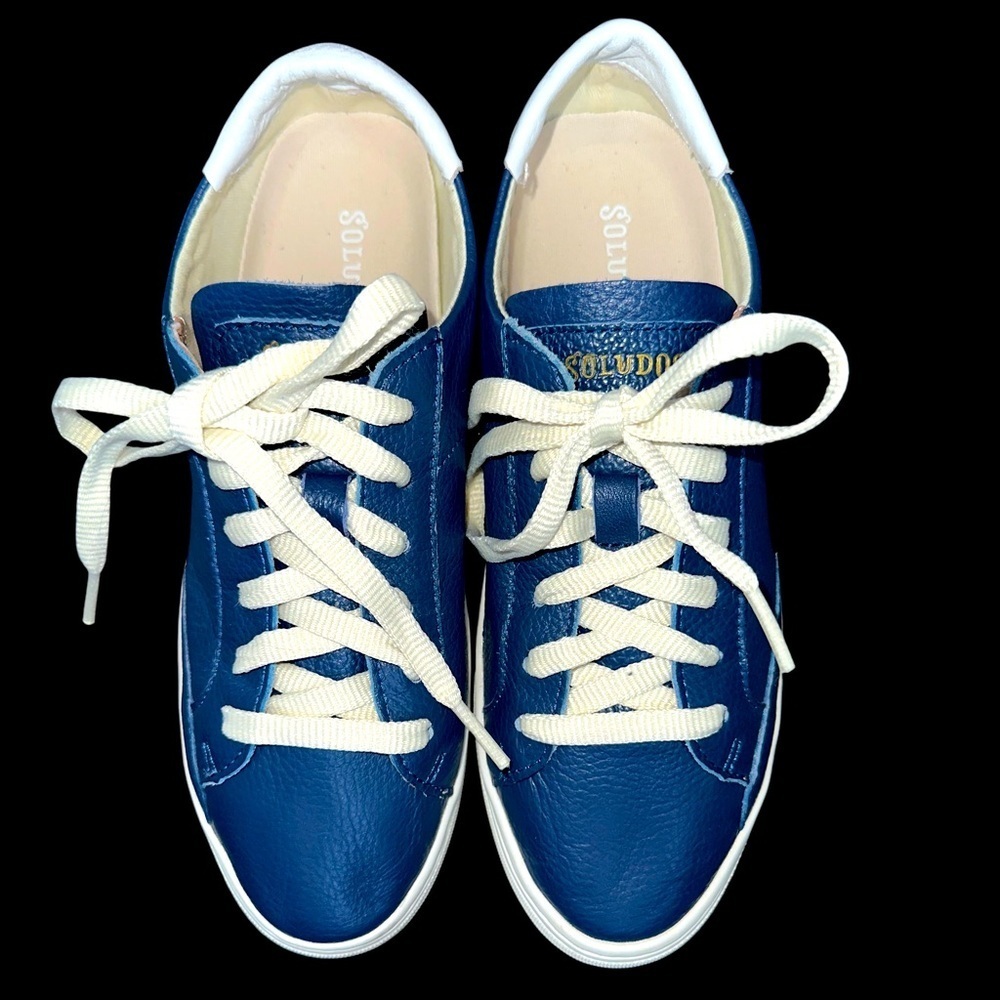 LADIES SOLUDOS NAVY BLUE SNEAKERS